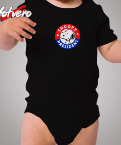 Peanuts Snoopy For President Cozy Baby Onesies