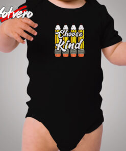 Pencil Choose Kind Cozy Baby Onesies