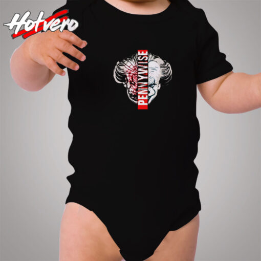 Pennywise Chapter Two Split Face Cozy Baby Onesies