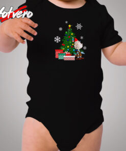 Pig Pen Peanuts Around The Christmas Tree Cozy Baby Onesies