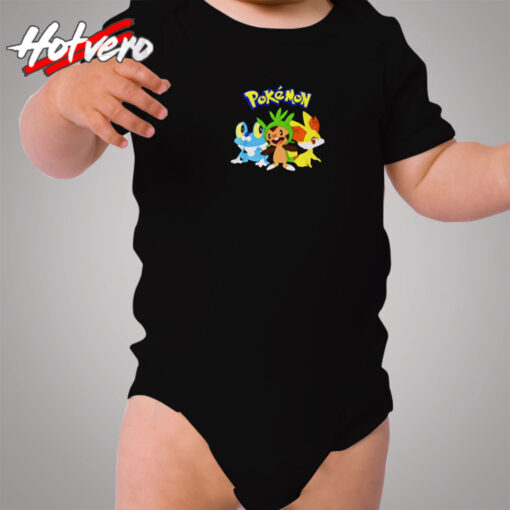 Pokemon Fennekin Chespin Froakie Cozy Baby Onesies