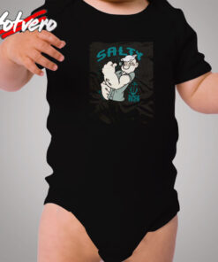 Popeye Salty Since 1929 Cozy Baby Onesies