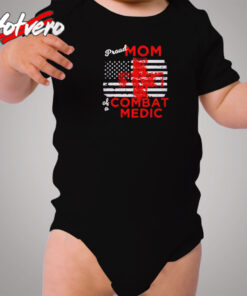 Proud Mom Of A Combat Medic Cozy Baby Onesies