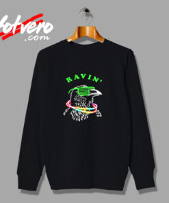 Rave Party Neon Bird Funny Urban Sweatshirt