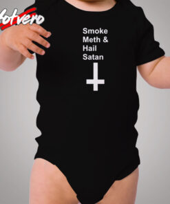 Reality Glitch Smoke Meth & Hail Satan Cozy Baby Onesies