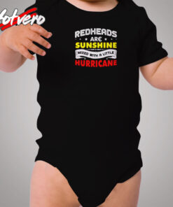 Redheads Are Sunshine Mixed With A Little Hurricane Cozy Baby Onesies