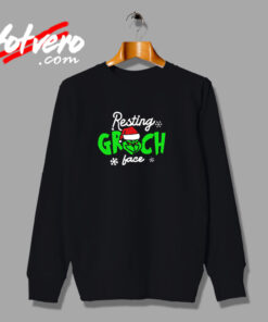 Resting Grinch Face Cool Urban Sweatshirt