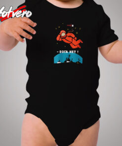 Retro Atheist Yuri Gagarin Space Cozy Baby Onesies