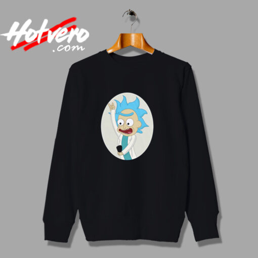 Rick And Morty Selfie Tiny Rick Girls Urban Sweatshirt