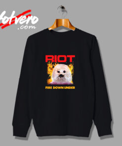 Riot Fire Down Under Heavy Metal Running Wild Urban Sweatshirt