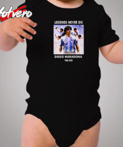 Rip Diego Maradona Legend Football Cozy Baby Onesies