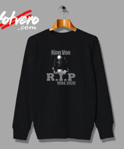 Rip King Von Otf Chicago Rapper Urban Sweatshirt