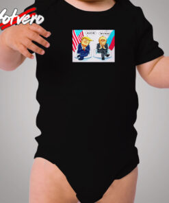 Russia Collusion Cartoon Cozy Baby Onesies