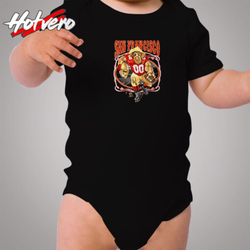 San Francisco Fan Fantasy Footballs Cozy Baby Onesies