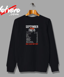 September Guy Facts Urban Sweatshirt