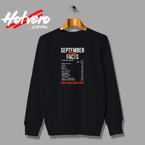 September Guy Facts Urban Sweatshirt