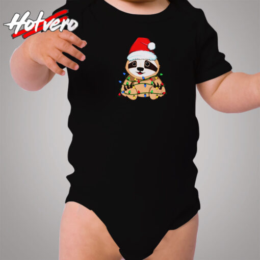 Sloth Christmas Cozy Baby Onesies