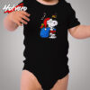 Snoopy Christmas Gifts, Funny Snoopy Christmas Cozy Baby Onesies