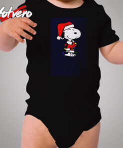 Snoopy Christmas Santa Xmas Cozy Baby Onesies