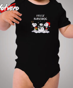 Snoopy Feliz Navidog Cozy Baby Onesies