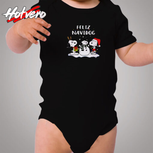 Snoopy Feliz Navidog Cozy Baby Onesies