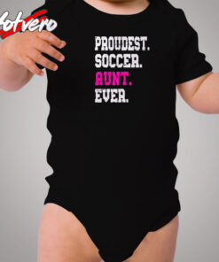 Soccer Aunt Cozy Baby Onesies