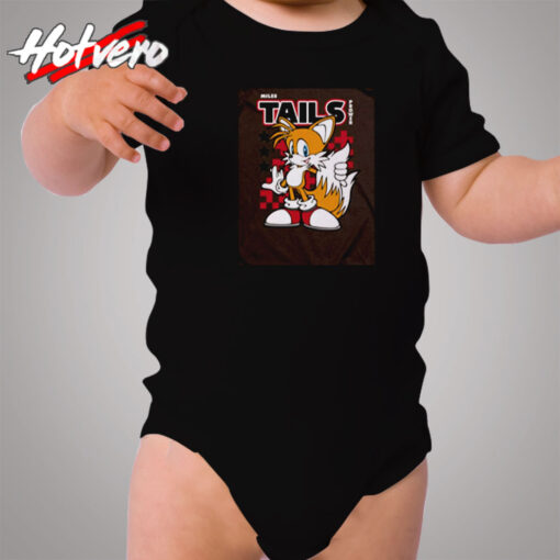 Sonic Miles Tails Prower Charcoal Cozy Baby Onesies