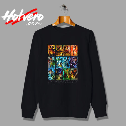 Star Wars Celebration Mural Art Panels Urban Sweatshirt