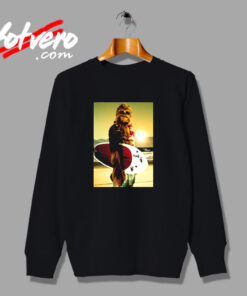 Star Wars Chewbacca Surfing Funny Cool Urban Sweatshirt