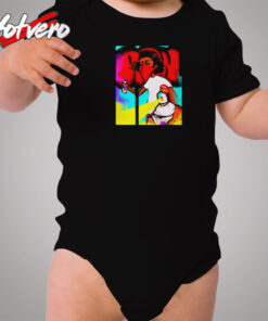 Tattoo Artist Ron Rich Graffiti Cozy Baby Onesies