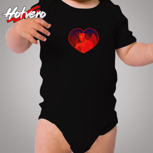 The Devil In Your Heart Cozy Baby Onesies