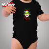 The Grinch Face Mask Christmas Funny Cozy Baby Onesies