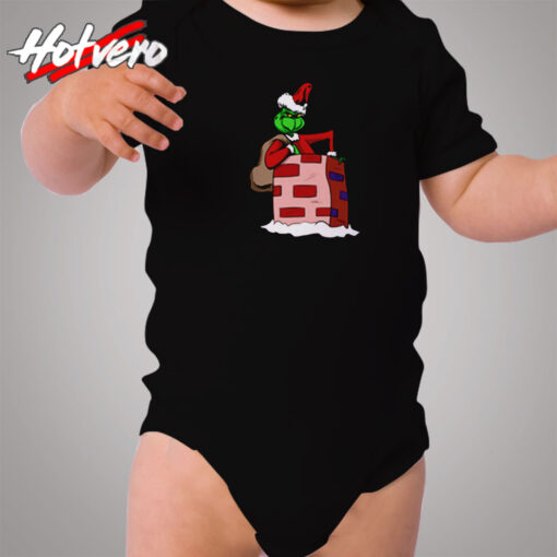 The Grinch Santa Cozy Baby Onesies