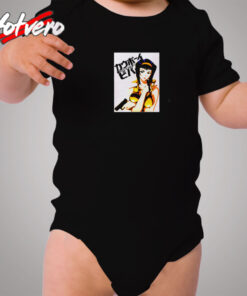 The Potrait Of Faye Valentine From Cowboy Cozy Baby Onesies