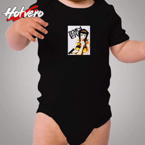 The Potrait Of Faye Valentine From Cowboy Cozy Baby Onesies