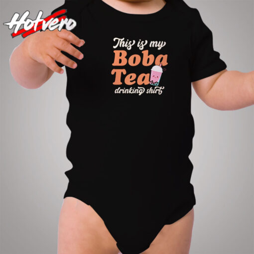 This Is My Boba Tea Drinking Cozy Baby Onesies