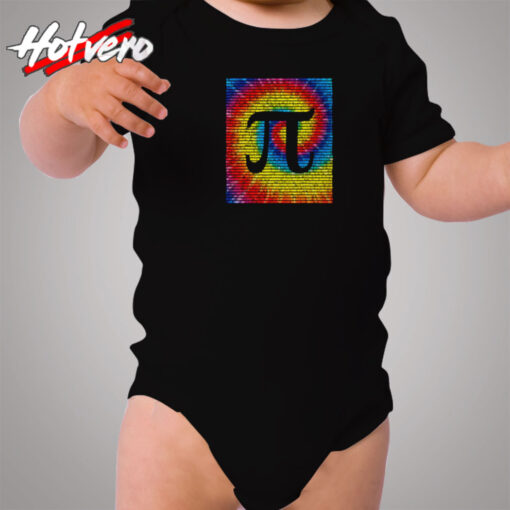 Tie Dye Pi Day Cozy Baby Onesies