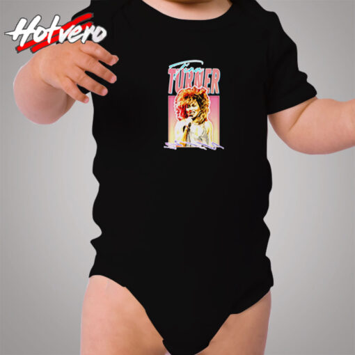 Tina Turner Graphic Art Christmas Cozy Baby Onesies