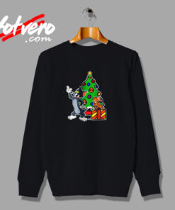 Tom And Jerry Playing Around Christmas Urban Sweatshirt