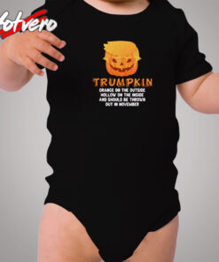 Trumpkin Halloween Cozy Baby Onesies