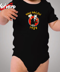 Van Halen 1984 Vintage Album Logo Cozy Baby Onesies