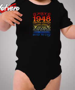 Vintage 72 Years Old July 1948 Cozy Baby Onesies