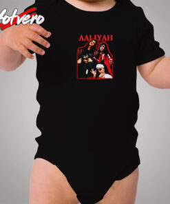 Vintage Aaliyah Dana Haughton Singer Cozy Baby Onesies