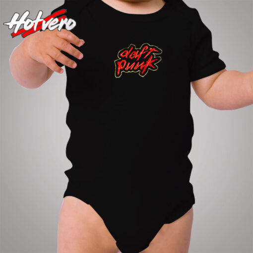 Vintage Daft Punk Homework Logo Graphic Cozy Baby Onesies