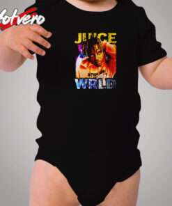 Vintage Juice Wrld Rapper Cozy Baby Onesies