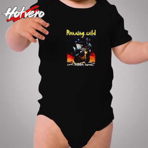 Vintage Running Wild Under Jolly Roger Cozy Baby Onesies