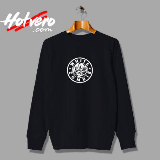 White Zombi Classic Logo Vintage Urban Sweatshirt