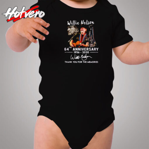 Willie Nelson 64th Anniversary Cozy Baby Onesies