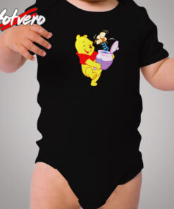 Winnie The Pooh Design Cozy Baby Onesies