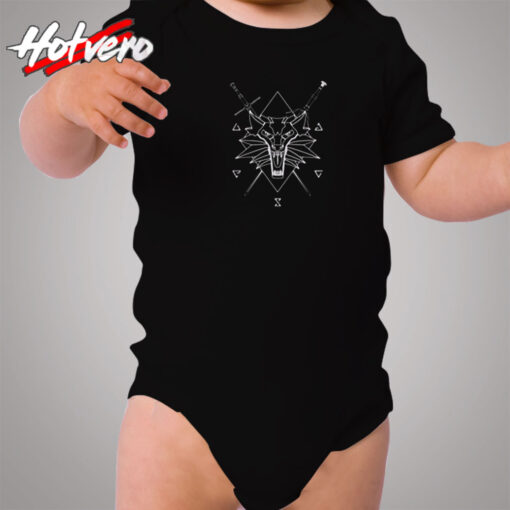 Witcher Symbols Cozy Baby Onesies